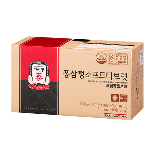 Jung Kwan Jang Korean Red Ginseng Extract Soft Tablet 500mg x 60