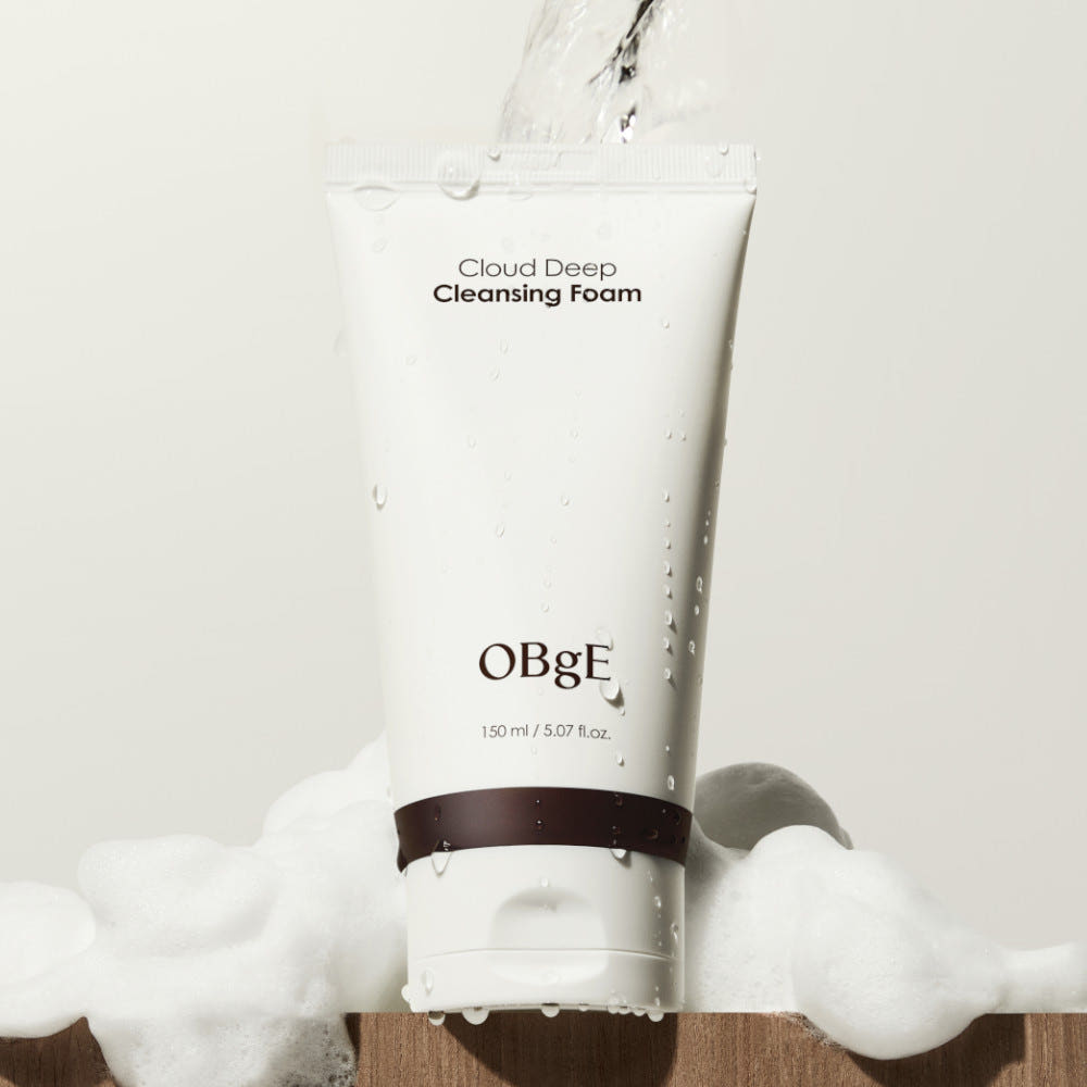 OBgE Cloud Deep Cleansing Foam 150ml facial cleanser tube