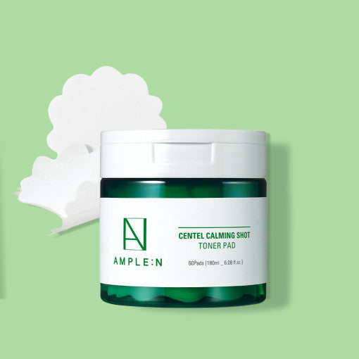 AMPLE:N Centel Calming Shot Toner Pad 180ml jar with 60 pads