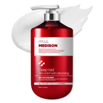 PAUL MEDISON Deep-red All In One Foam Cleansing 510ml red pump bottle