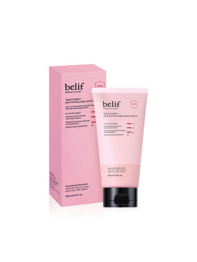 belif Super Knights Pore Firming Vegan Pack Cleanser 150ml tube