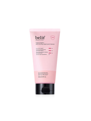 belif Super Knights Pore Firming Vegan Pack Cleanser 150ml tube