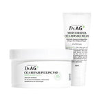 Dr.AG+ Cica Repair Peeling Pad 40p and Moist Derma Cica Repair Cream 50ml Set
