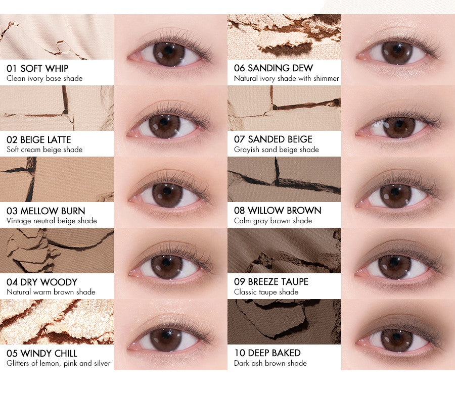 rom&nd BETTER THAN PALETTE SPRING FEVER 6g eyeshadow palette in 12 Sanded Breeze Garden and 13 Odd Breeze Garden