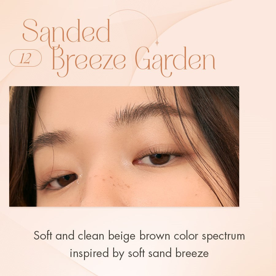 rom&nd BETTER THAN PALETTE SPRING FEVER 6g eyeshadow palette in 12 Sanded Breeze Garden and 13 Odd Breeze Garden