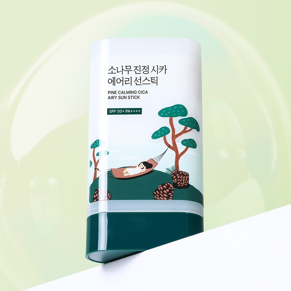 Round Lab Pine Calming Cica Airy Sun Stick SPF50+ PA++++ 19g