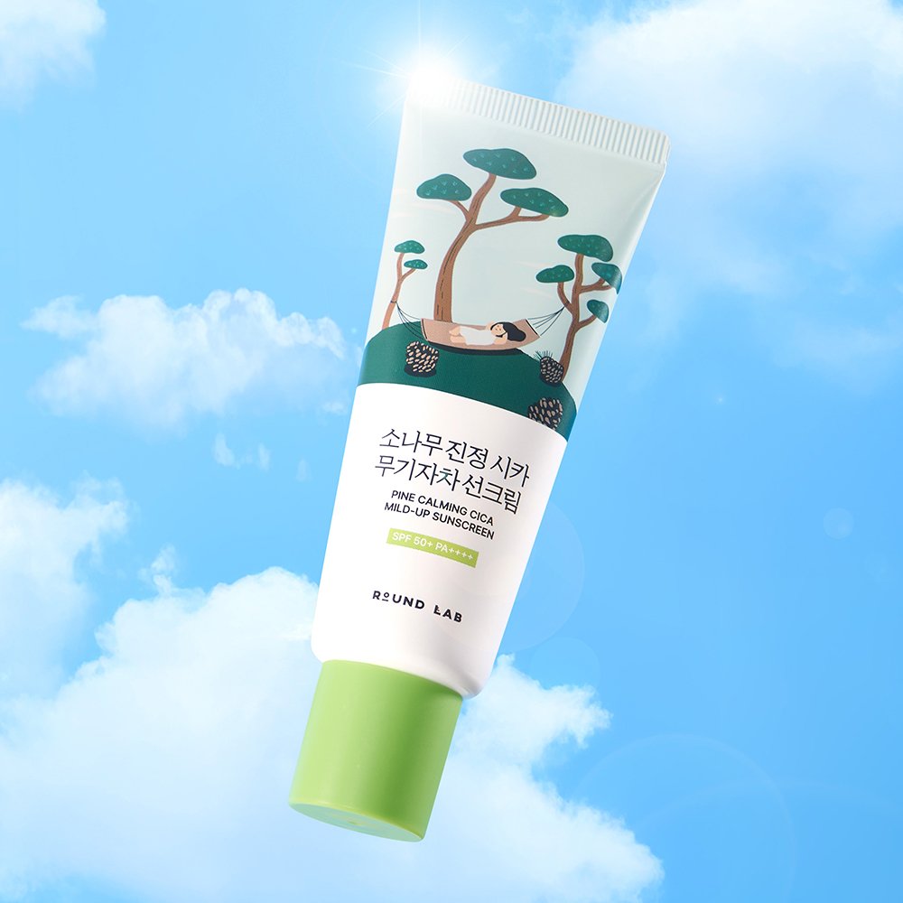 Round Lab Pine Calming Cica Mild-Up Sunscreen SPF50+ PA++++ 40ml