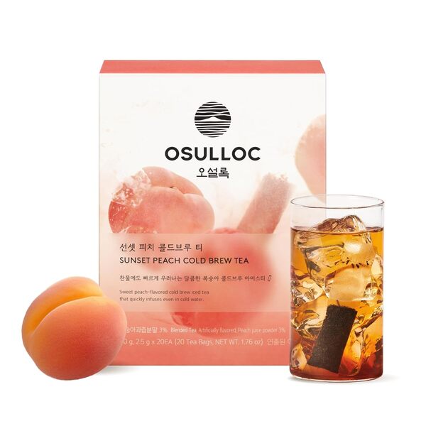 OSULLOC Sunset Peach Cold Brew Tea 20ea package