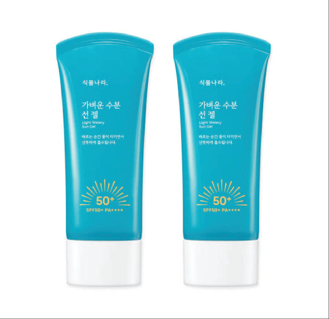Shingmulnara Light Watery Sun Gel SPF50+ PA++++ 60ml+60ml twin set