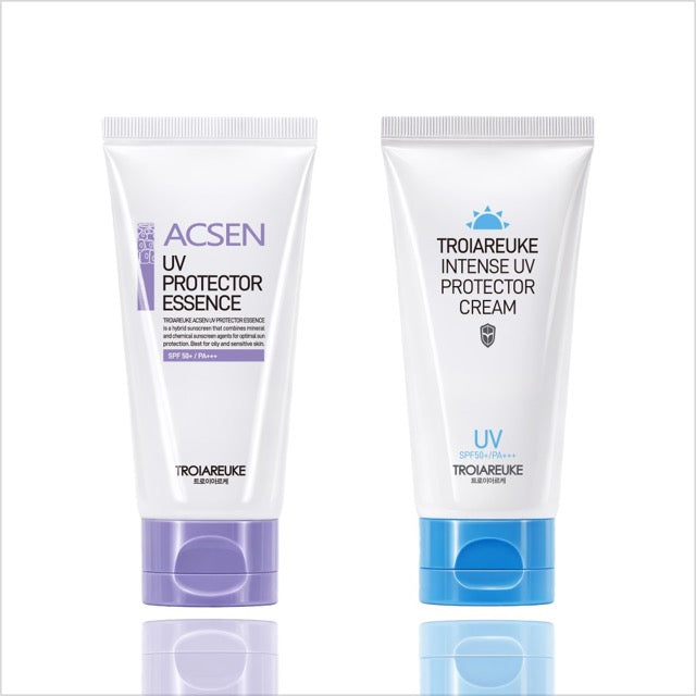 TROIAREUKE Intense UV Protector Cream SPF50+ PA+++ 50ml twin pack