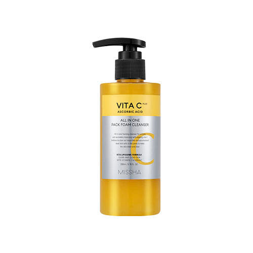 MISSHA Vita C Plus All In One Pack Foam Cleanser 200ml bottle