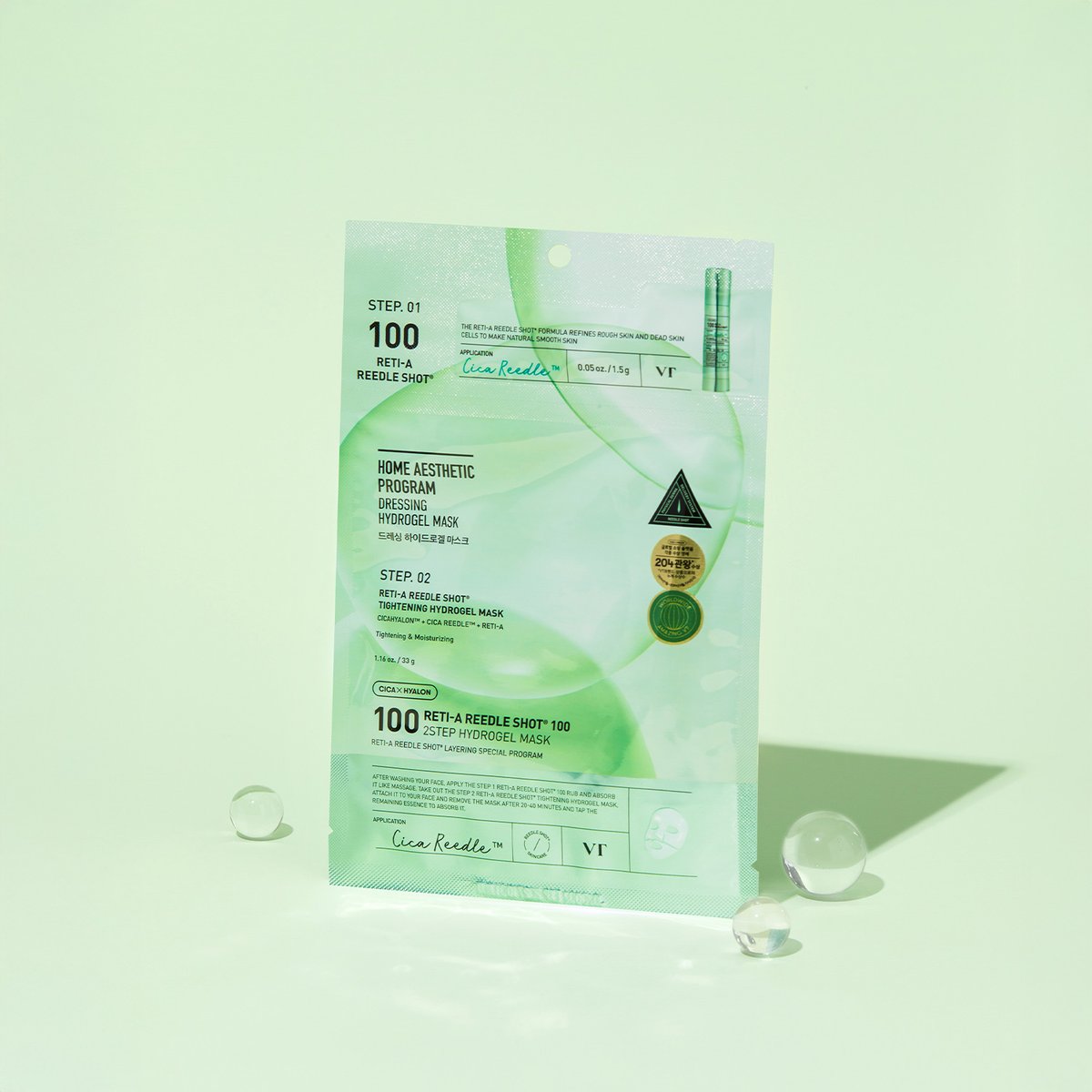 VT Reti-A Reedle Shot 100 2 Step Hydrogel Mask 1.5g+33g X 5ea