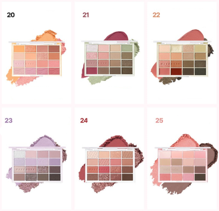 WAKEMAKE Soft Blurring Eye Palette 14g (17colors)